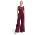 Vera Mont Overall Damen im Glitzer-Look (1-tlg) grau|rot XXL (46)