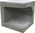 Beton U-Stein Eckausführung grau 40 cm x 40 cm x 40 cm