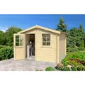 LASITA MAJA Gartenhaus "Nina", BxHxT: 307,2 x 233,7 x 195 cm (Außenmaße inkl. Dachüberstand), Holz - beige