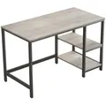 Boxxx Schreibtisch, Greige, Metall, Holzwerkstoff, rechteckig, eckig, 60x75x120 cm, Stauraum, seitenverkehrt montierbar, Arbeitszimmer, Schreibtische, Bürotische