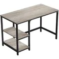 Vasagle Schreibtisch LWD47MB, graubraun, mit 2 Regalfächern, (BxHxT) 120 x 75 x 60cm