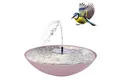 matches21 HOME & HOBBY Wasserspiel Outdoor Solar Brunnen Set 45cm, (2 tlg), Große Schale in rosa als Garten-Brunnen