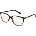 Esprit 17561 Damen-Brille inkl. Gläser Vollrand Eckig Kunststoff-Gestell 53mm/16mm/135mm, braun