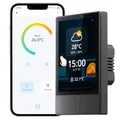 SONOFF NSPanel-US WI-FI Wandschalter Smart Scene, Smart Light, Temperatur und Luftfeuchtigkeit All-in-One-Touchscreen-Steuerung, kompatibel mit Google Home, Alexa (Schwarz)