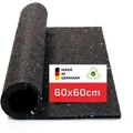 BAUHELD Antirutschmatte Waschmaschine [Made in Germany], 60x60 cm, Antivibrationsmatte, Schwingungsdämpfer, Waschmaschinenauflage, Rutschfeste Unterlage für Waschmaschinen, Trockner, Kühlschrank 60 x 60 x 1,0 cm