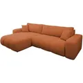 Mirjan24 Ecksofa, Orange, Textil, 5-Sitzer, L-Form,L-Form, rund, 274x145 cm, Wohnzimmer, Sofas & Couches, Wohnlandschaften, Ecksofas