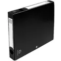 Exacompta 10x Archivbox + Knopf, PP 700μ, Rücken 40mm, A4, Schwarz, 54631E