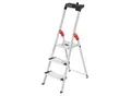 Stufenstehleiter Hailo L80 ComfortLine, EN 131, mit Multifunktionsschale & XXL-Stufen, bis 150 kg, 3 Stufen