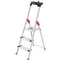 Hailo Alu-Sicherheits-Stehleiter L80 ComfortLine Standleiter Leiter Stufenleiter