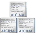 3x Alcina T Rich Anti Age Creme Pflegende Kosmetik 50 ml