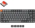 K3 Max (grau/orange, DE-Layout, Gateron Low Profile 2.0 Mechanical Red, Hot-Swap, Aluminiumrahmen, RGB)