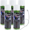 5x PETEC DPF DIESEL-PARTIKELFILTER-REINIGER 400ml SCHAUM AGR-VENTIL SCHUTZ SPRAY
