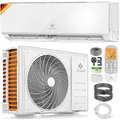 KESSER® Klimaanlage Set Split, WiFi/App Funktion Klimagerät, Kühlen /Heizen , 12000 BTU/h (3.400W) sehr leise, Kältemittel R32, Fernbedienung, Timerfunktion, Montagematerial, Weiß