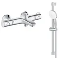 GROHE Grohtherm 800 Thermostat Bad Duschmischer & Duschstangenset 2 Strahlen