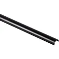 hama 00220990 Alu-Kabelkanal, halbrund, 110 x 3,3 x 1,8 cm, Schwarz