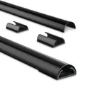 Hama halbrund Alu Kabelkanal 110 cm schwarz