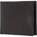 H.I.S Leder Geldbörse Wallet Brown dunkelbraun - Dunkelbraun
