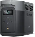 EcoFlow DELTA 2 Max tragbare Powerstation 2048Wh, erweiterbar 2-6 kWh, LFP-Batterie mit 3000 Zyklen, 80% Ladung <1 Std, 3000W Max Ausgangsleistung, Solargenerator für Zuhause, Camping, Wohnmobil