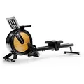 Sportstech Magnet-Rudergerät PROwer, in Hellbraun mit 32 Magnet-Widerstandsstufen, Tablethalterung, LED Knob, leise, vertikale Aufbewahrung