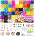 Noa Home Deco Loom Bänder 5100+ Stück Armband Loops Gummis DIY Basteln
