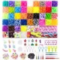 Loom Bänder Set 5100+ Stück Loom Gummis für Armband Selber Machen Bunte Loops...