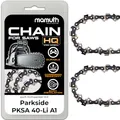2x Sägekette Kettensäge 40cm 1,1mm 3,8" 57TG für Parkside PKSA 40-Li A1