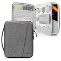 Inateck Hartschalen Tablet Tasche Hülle Kompatibel mit 11 Zoll iPad Pro M1/M2/M4 2018-2024, 11 Zoll iPad Air M2 2024, Stoßabsorbierende Tragetasche, Grau