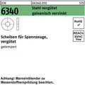 Scheibe DIN 6340 17 x 45 x 6 Stahl vergütet galvanisch verzinkt (063400100170000)