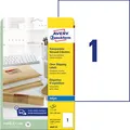 AVERY Zweckform Folien-Versandetiketten J8567-25 transparent 210,0 x 297,0 mm, 25 Blatt