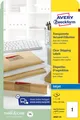 AVERY Zweckform Transparente Adress-Etiketten, 210 x 297 mm
