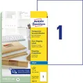 AVERY Zweckform Folien-Versandetiketten J8567-25 transparent 210,0 x 297,0...