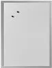 herlitz Magnettafel (B)400 x (H)600 mm, aus weißem Metall Rahmen aus silberfarbenem Holz (10524627)