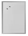 herlitz Magnettafel (B)400 x (H)600 mm aus Metall weiß