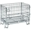 Kongamek Gitterbox verzinkt 860x580x680mm vorne halb zu öffnen 300kg Tragkraft