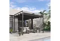 Outsunny Pergola mit Schiebedach, (Pavillon, 1-tlg., Terrassenüberdachung), für Garten, Balkon, Schwarz