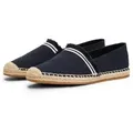 Tommy Hilfiger FRINGE CANVAS CLOSED ESPADRILLE Espadrille, Halbschuh, Schlupfschuh, Sommerschuh mit ausgefransten Rand blau 37 EU