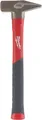 Milwaukee Fiberglas Schlosserhammer, Stiel mit Softgripummantelung, hoher Anwenderkomfort, DIN 1041 (1120 g) (4932478664)