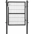 Estexo - Gartentür Gartentor Zauntür Hoftür Gartenpforte Gartenzaun 120 Cm Anthrazit