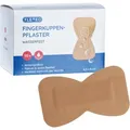 Flexeo Pflaster Fingerkuppenpflaster, 50 Strips, wasserfest, elastisch, hautfarben, 8 x 4,5cm