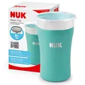 NUK Magic Cup Trinklernbecher aus Edelstahl | Hält länger warm oder kalt | 8+ Monate | 230 ml | auslaufsicherer 360°-Trinkrand | BPA-frei und auswaschbar | Blau