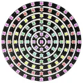 Treedix 109 LED 7 Ringe 5050 RGB LED Ringlampe Licht 109 Pixel LED Matrix Adressierbar Full Dream Color DC 5V kompatibel mit Arduino und Raspberry Pi