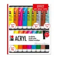 Marabu Acrylfarben Set EFFECT, 18 x 36 ml