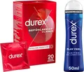 Durex Gefühlsecht Classic Kondome 20 (20 Stück + Gleitgel Play Feel 50ml)