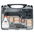 wolfcraft 4645000 Universal-Meisterdübler-Set - 78-Teilig