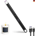 Stabfeuerzeug, Lichtbogen Feuerzeug Elektrisch, Stabfeuerzeug USB Aufladbar,