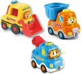 Vtech® Spielzeug-Auto Tut Tut Baby Flitzer - 3er Set Baustellenfahrzeuge, (Set)