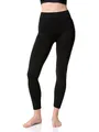 Yenita Thermoleggings Gefütterte Damen Legging mit Innenfleece im 2er Pack, Winter Seamless Thermo Legging in Schwarz, GR: XL/XXL