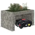 vidaXL Rasenmäher-Garage mit Hochbeet 110x80x60 cm Stahldraht