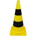 Schake PVC-Leitkegel Gelb-Schwarz 50 cm