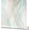 Marburg Vliestapete, grafisch, moderne Tapete für Wohnzimmer Schlafzimmer Küche beige|blau|grau